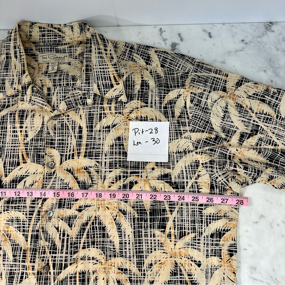 TORI RICHARD Vintage Hawaiian Short Sleeve Button Up Shirt Size 2XL - Picture 8 of 9